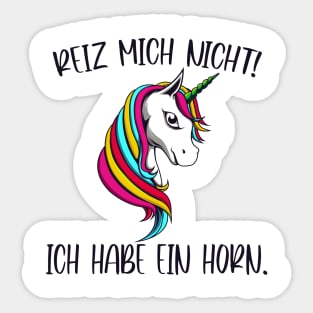 Zickiges Einhorn Frauen Geschenke Sticker